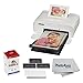 Canon SELPHY CP1300 Compact Photo Printer (White) + Canon KP-108IN Color Ink and Paper Set + Photo4Less Cleaning Cloth – Deluxe Printing Bundle