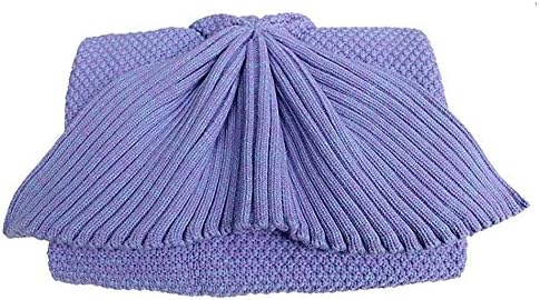 Mermaid Tail Blanket Crochet Mermaid Blanket for Adult, Pretty Handy All Seasons Sleeping Blankets Knitted Sofa Air Conditioning Blanket Sleeping Bags (Violet)