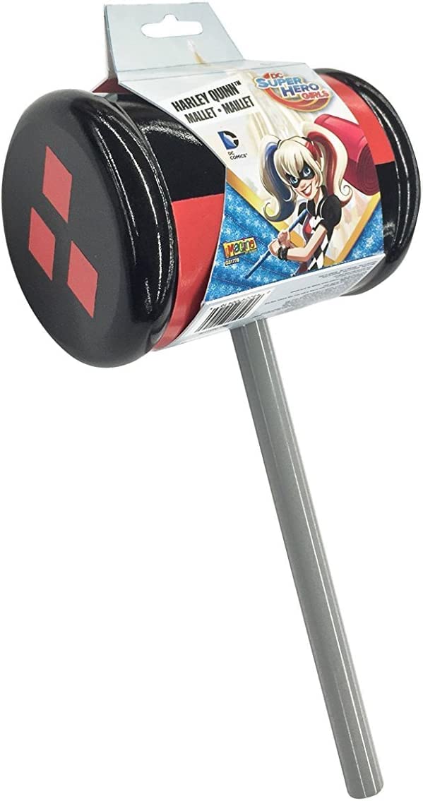 DC Superhero Girls: Harley Quinn Mallet Accessory for Kids by Rubies, Girl's No Size