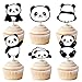 Panda Cupcake Toppers Picks 24pcs - Panda Party Supplies Birthday & Baby Shower