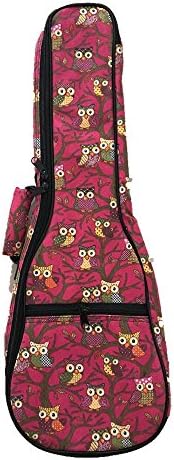 Koolemon Cartoon Folk Design Ukulele Bag Case (23 inch/63x22cm, Owl)