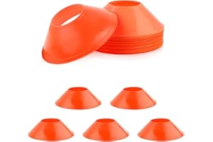 15PCS Soccer Cones for Training,Flexible Agility Cones Training Cones for Training, Football, Basketball,Kids and Other Sport