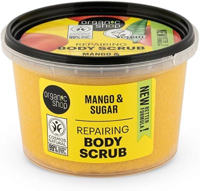 Organic Shop Mango Body Scrub 250ml Organic Exfoliant