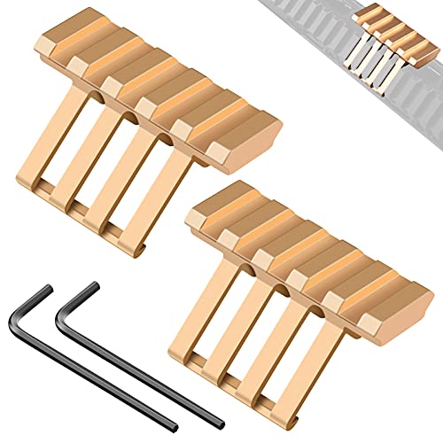 FENTUK Picatinny Offset Rail Mounts, 5 Slots 45 Degree Offset Picatinny ...