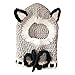 Kids Knitted Hooded Scarf Hats Winter Ear Warmers Cartoon Woolen Cap (Wolf)