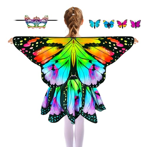 Rainbow Set+mask+hair Clips