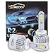 R2 COB 880 8000LM LED Fog Driving Light, 880 893 899 885 Halogen Fog Bulb Replacement, 6500K Xenon White, 1 Pair- 1 Year Warranty