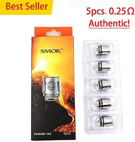 5pcs BABŸ M2 0.25 Cǒils For Smǒk ŦḞV8 BABŸ / BIG BABŸ TAṄK ȘticḰ V8 Ŧ-Priv ProColŏr Aliȇn KIŦ