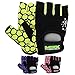 MRX Ladies Weight Lifting Gloves Women Fitness Training Exercise Glove Crossfit Multi Colors (Green/Black, Medium)