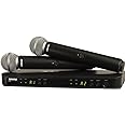 Shure BLX288/SM58 UHF Wireless Microphone System - Perfect for Church, Karaoke, Vocals - 14-Hour Battery Life, 300 ft Range |