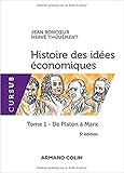 Image de Histoire des idées économiques - 5e éd. - Tome 1 : De Platon à Marx