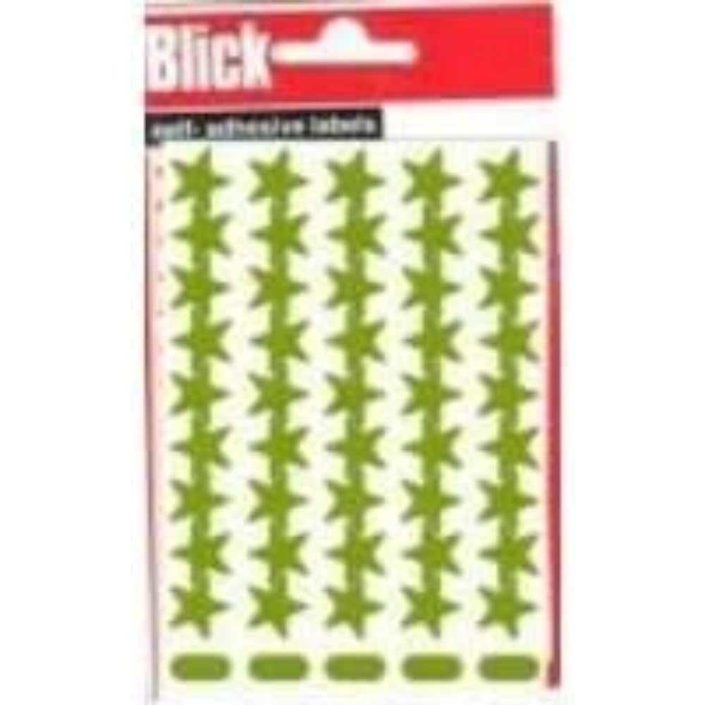 Blick RS02535 14mm Metal Star Label - Gold