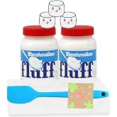 Marshmallow Fluff Original Creme Spread Sauce - 2 Pack Bundle With Raw Earth Colors Spoonatula. Great for Fluffernutter, Smores, Hot Chocolate