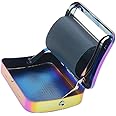 Yiasangly Metal Automatic Cigarette Tobacco Smoking Rolling Box, Portable Metal Cigarette Roller Machine, 70mm, Colorful - Random Pattern