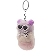 SRYTCYDA Cute Plush Keychains for Women, Kawaii Plush Keychains for Backpacks Ornament Birthday Gifts, Party Rewards