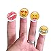 NOBBEE Emoji Sticker 8 Sheets Emoticon Stickers (1cm) Smiley Face Decorative Funny Faces from Facebook iPhone (2 cm Emoji Sticker)