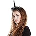Aniwon 2PCS Unicorn Headbands Hairbands Headwear with Black Hair Hoop Lace for Women Girls Kids Birthday Halloween Christmas Party Supplies