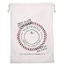 TGS Gems Extra Large Cotton Santa Bag with Drawstring Tie Closure | 39 x 27 Santa Sack, Stocking Stuffers (1 PC)
