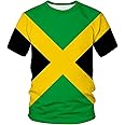 Lurhonp Jamaican Flag Casual Short Sleeve T-Shirt