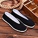 Aircee Men Chinese Traditional Old Beijing Shoes Kung Fu Tai Chi Rubber Sole Shoes Black (11.5 M US Women / 10 M US Men, Black ~ Round Mouth)