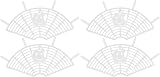 Keenso 4Pcs Kids Bike Rear Seat Foot Guard Plastic Protective Net Set view 9