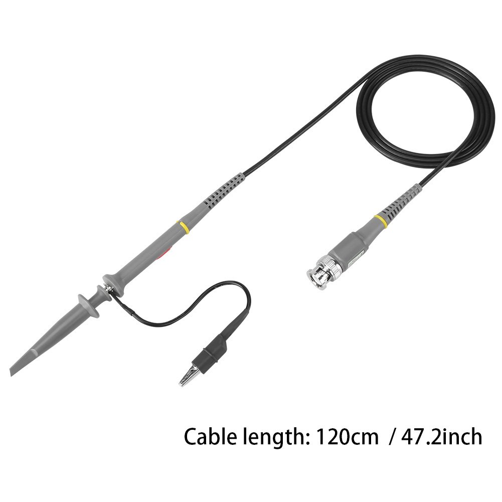 Oscilloscope BNC Probe, Cable Test Switchable 10X / 1X Clip Scope