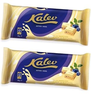 Weisse Schokolade Mit Reis Knackig Und Blaubeere 95g Kalev Aus