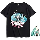 Adult Anime Shirt Summer Fashion Versatile Anime Pattern Printed T-Shirt