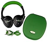 Wireless 2 Channel Fold Flat Infrared Rear Entertainment System DVD Player IR Headphone For In Car Listening With Case and 3.5mm Auxiliary Cord
