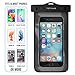 Waterproof Case, TETHYS Universal Waterproof Bag [Ultrapouch Pro] for iPhone 6/6S Plus, iPhone 5S 5C 5 4S, Galaxy S6, S6 Edge S5, Note 4 3 [Black] Protective Pouch Cover Fit Up to 6.1 inch Diagonal
