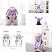 Debbieicy Lovely Costume Props Plush Bunny Hat Cute Animal with Movable Ears-Ideal Gift for Party and Celebrations (Purple Rabbit)