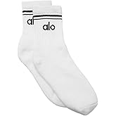 Unisex Half-Crew Throwback Sock - White/Black