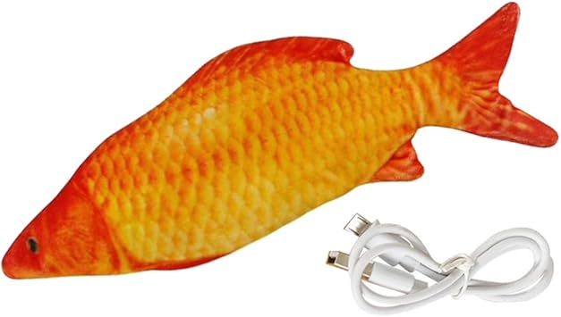 Cuticate Jouet Pour Animaux De Compagnie Electronique Poisson Cataire Enfants Bebe Jouet Forme Animale 26cm Lavable Carpe Amazon Fr Animalerie
