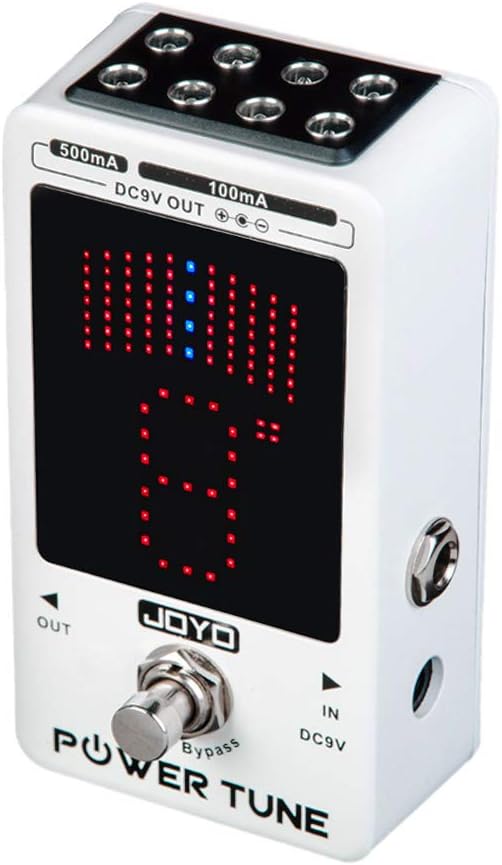 JOYO Power Tune JF-18R Power Supply and Tuner Pedal 8 Isolated Outputs