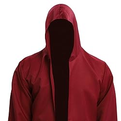 EONPOW Wizard Tunic Hooded Robe Halloween Cloak