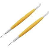 HJGarden 2PCS Stainless Steel Scribe Tool Cookie Scribe Tool Cookie Icing Pin for Cookie Decorating Icing Sugar Craft Cake Decorating Needle Home Kitchen Bakery Baking Supplies