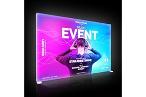 Onegyit 3m*2m Graphic Banner for SEG Aluminum Frameless Display Stand Backlit Lightbox