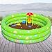 Inflatable 3 Ring Circles Swimming Pool with 6 Pack Soft Play Toys,Inflatable Round Swimming Ball Pit For 1-2 Year Old Babies Toddlers Outdoor Indoor Activities Garden Parties