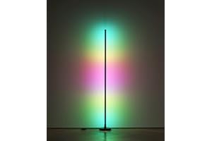 BWGZH Corner Floor Lamp, RGB Corner Lamp with App and Remote Control, Music Sync and 16 Million DIY Colors, Color Changing Standing Lamp for Bedroom, Living Room and Gaming Room
