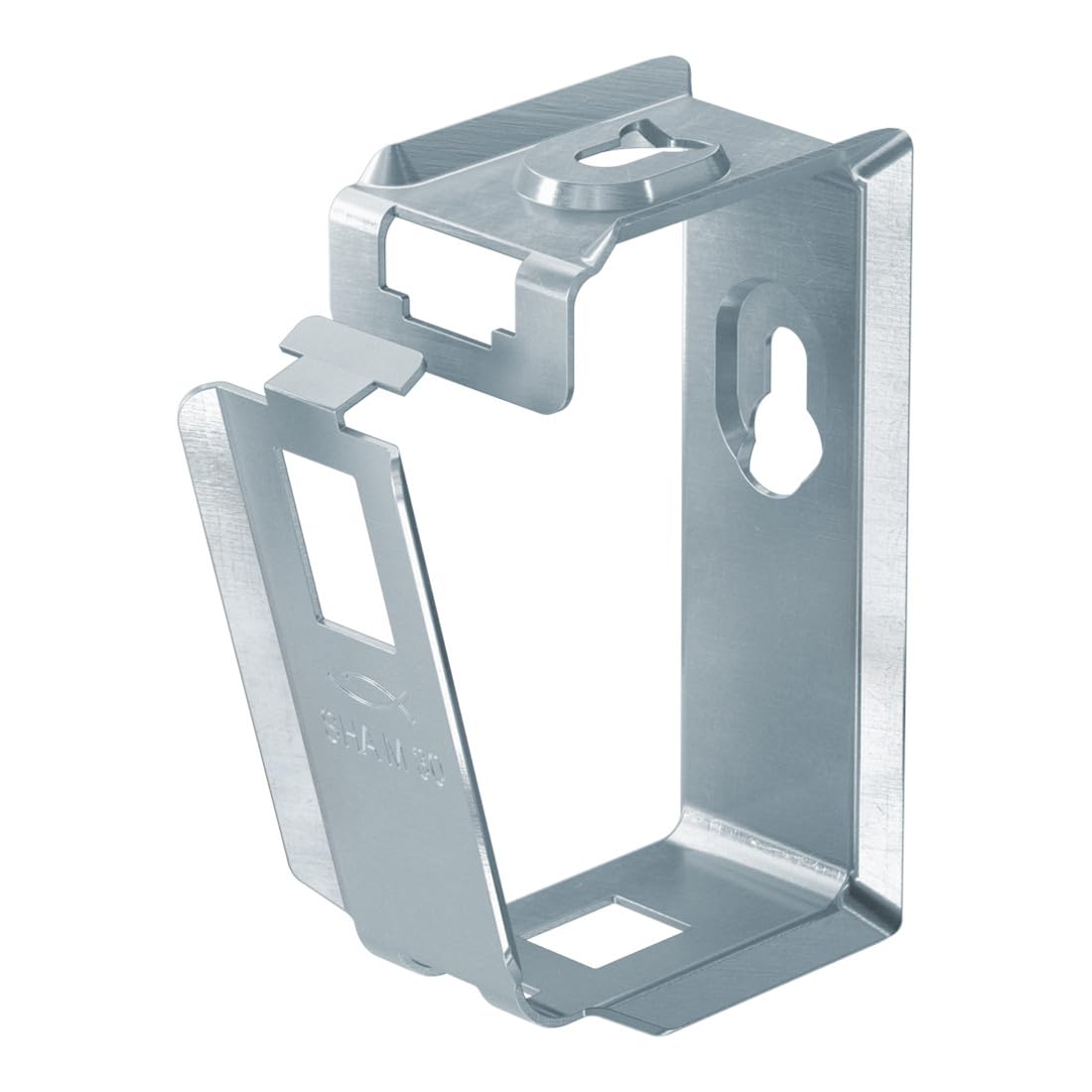 fischer SHA M 30 Metal Collector Holder with High Strength and Safety, Mounting Above Fire Protection Blankets, Tool-Free Closure, Pack of 25