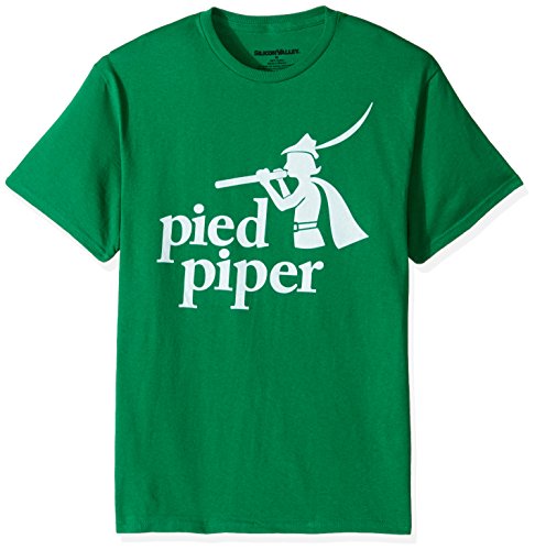 Silicon Valley Men's Original Piper Logo T-Shirt, Kelly, Large