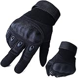 Tactical Gloves Military Hard Knuckle Motorcycle Gloves Motorbike ATV Riding Full Finger Gloves for Men Fit for Cycling Hiking Camping Airsoft Paintball