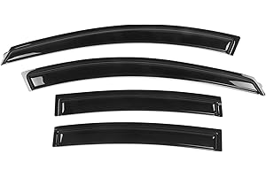 TORCIA Tape On Window Visors Fits for 2010-2015 Chevrolet Cruze & 2016 Chevrolet Cruze Limited, Side Auto Window Wind Deflectors, Ventshade, Rain Guards for Cars/Trucks