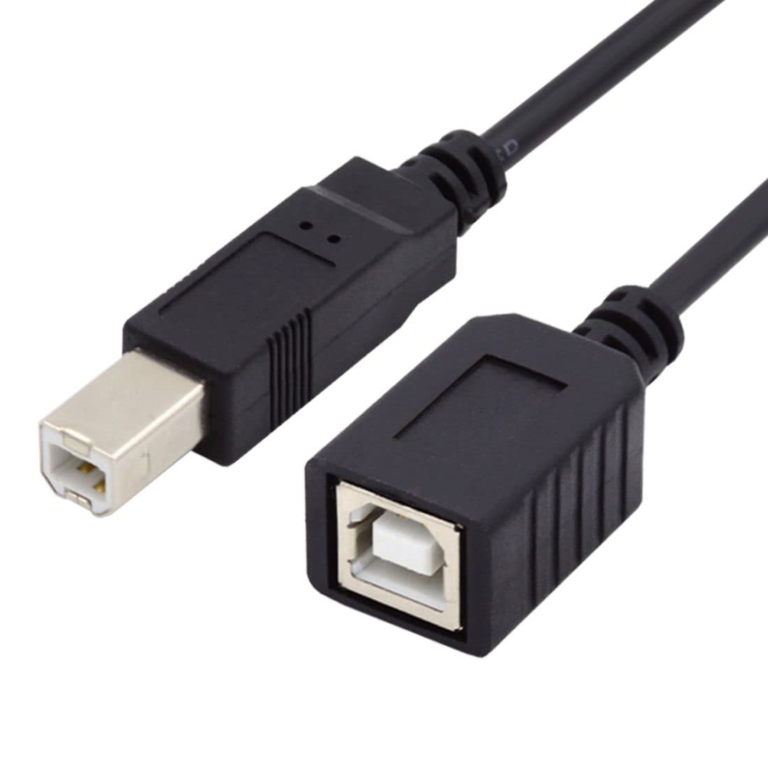 chenyang Printer Scanner Disk USB 2.0 Type B Male to Female Extension Cable 20cm