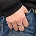Three Keys Jewelry 4mm Women's Tungsten Wedding Ring Brushed Men's Wedding Band Engagement Ring