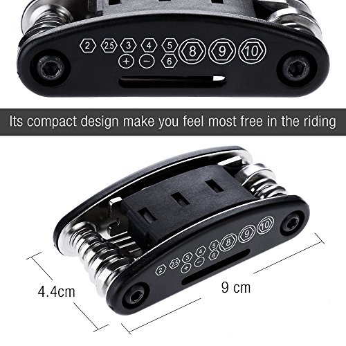 image for Zacro 16 in 1 Multi-Function Bike Bicycle Cycling Repair Tool Kit and 