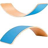 Wooden Balance Board Kids, 35" Natural Wobble Board Wooden Toys for Toddlers Kids & Adults, Birthday Gifts for 3 4 5 6 7 8 Year Old Boys Girls Kids, Open Ended Montessori Waldorf Learning Toy