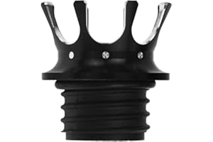 HDBUBALUS Motorcycle Vented Fuel Gas Tank Cap King Crown Gas Cap with Right-Hand Threads Fit For Harley Sportster Dyna Tourin