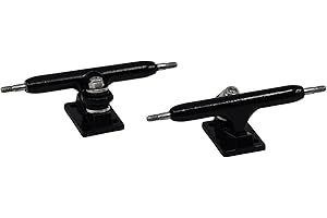 TEAK TUNING 34mm Prodigy Gen2 Pro Fingerboard Trucks - Pro Style Base and Hanger with Custom Pivot Tuning and Pro Duro Bubble Bushings - Black Colorway