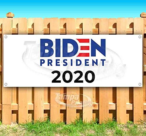 Amazon Com Biden 2020 13 Oz Heavy Duty Vinyl Banner Sign With Metal Grommets New Store Advertising Flag Many Sizes Available Office Products